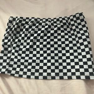 Ardenes checkered tube top